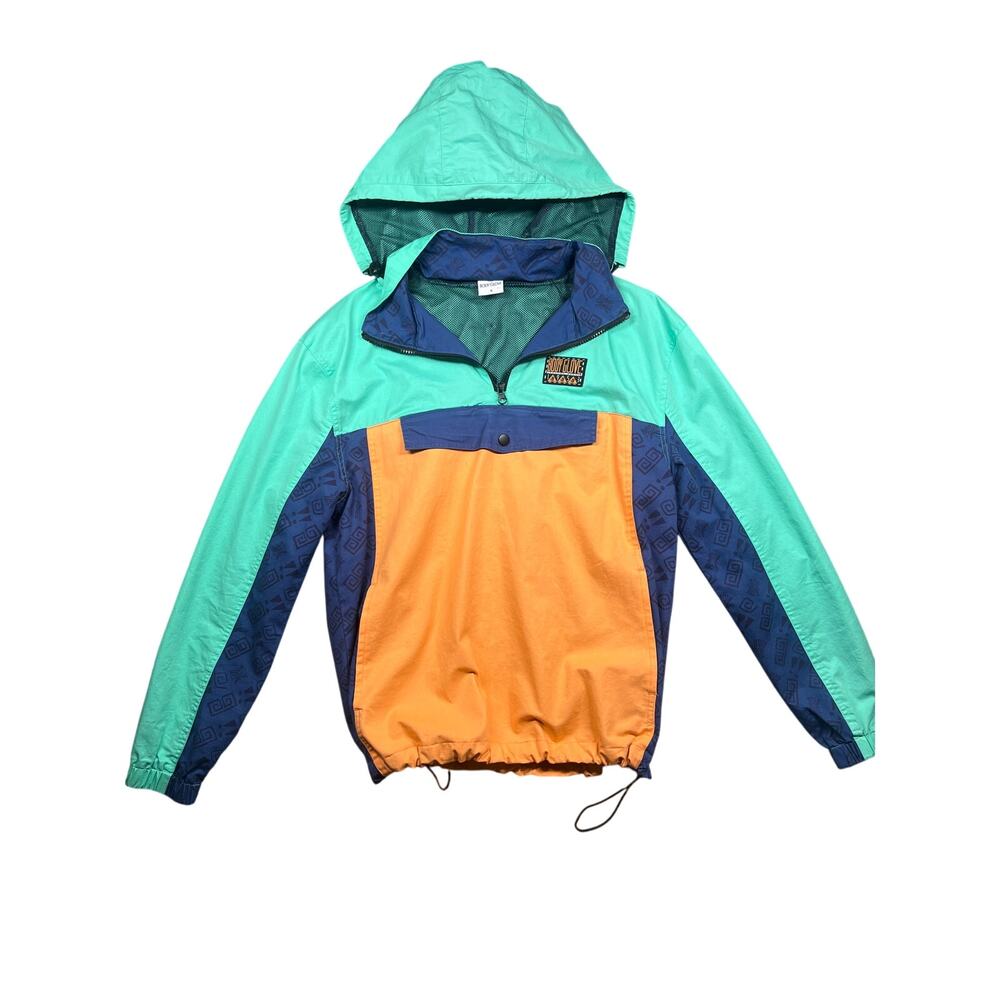 Retro Vintage 90s  BODY GLOVE Windbreaker Jacket Colorblock